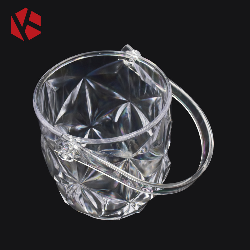 Gran barril de hielo tipo diamante KTV barril de champán barril de hielo barril de plástico con mango