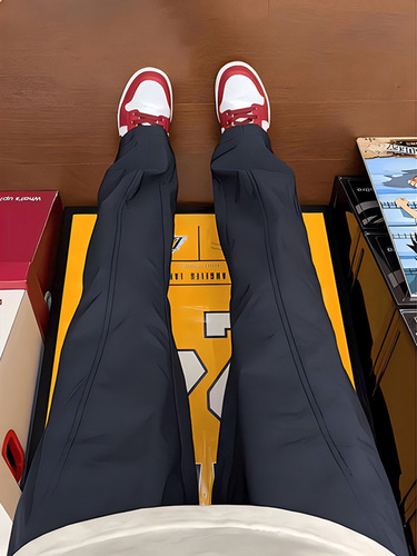 Men's Fall/Winter American Straight Leg Pants - Casual Curved Knife Work Pants - Waterproof