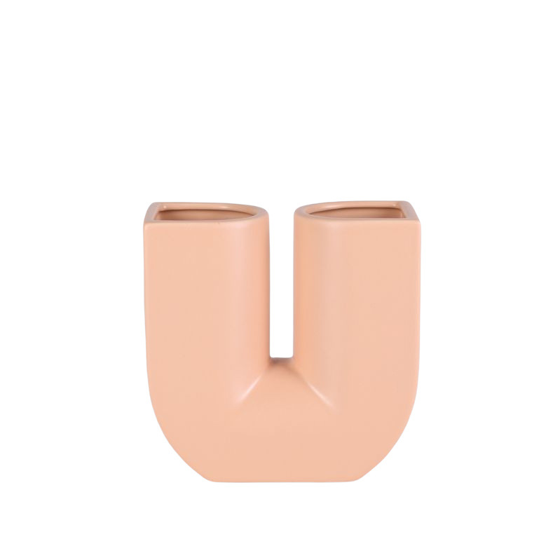 Nórdico simple en forma de U florero de cerámica decoración de la flor de la sala de estar mesa de comedor Modelo Sala de Exposición de Muebles Decoración