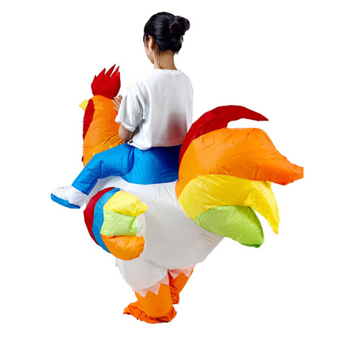 Amazon Holiday Inflatable Doll Animal Props Halloween Party Funny Cosplay Rooster Inflatable Suit