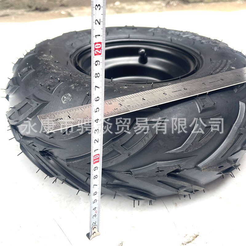 Modified Four-Wheel Beach Kart Accessories 145/ 70-6inch Flame Tires, Thickened Vacuum Tires, Off-Road Tires