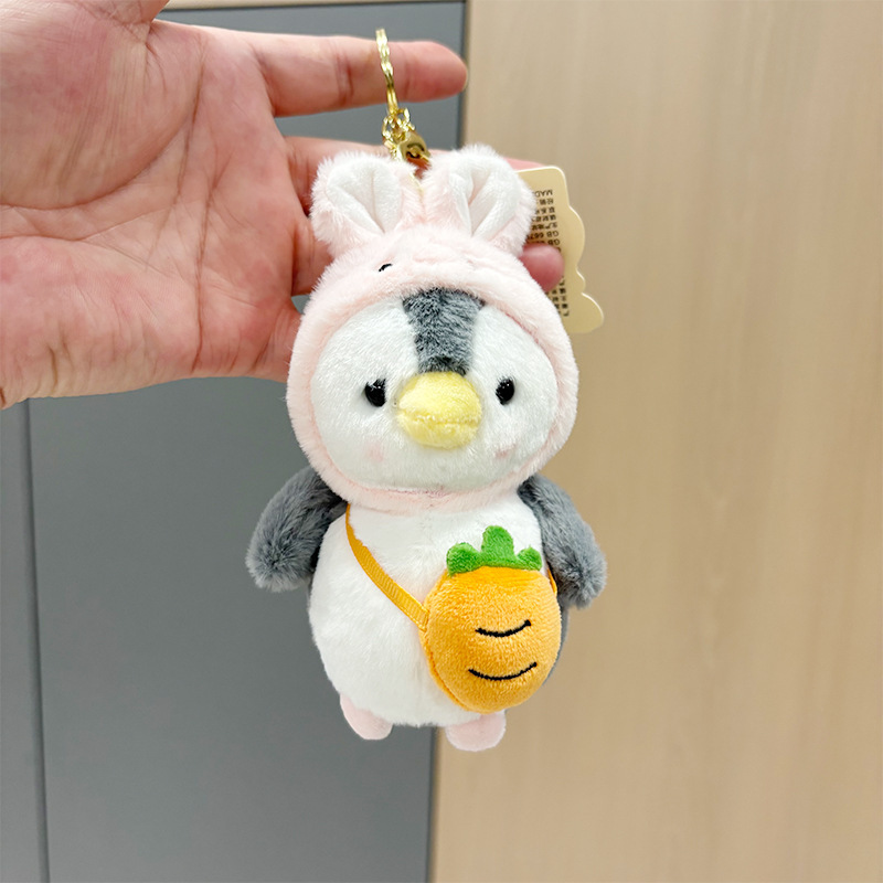 クリエイティブかわいいペンギンぬいぐるみペンダント漫画女装ペンギン人形カップルバッグ人形ペンダントぬいぐるみ|undefined