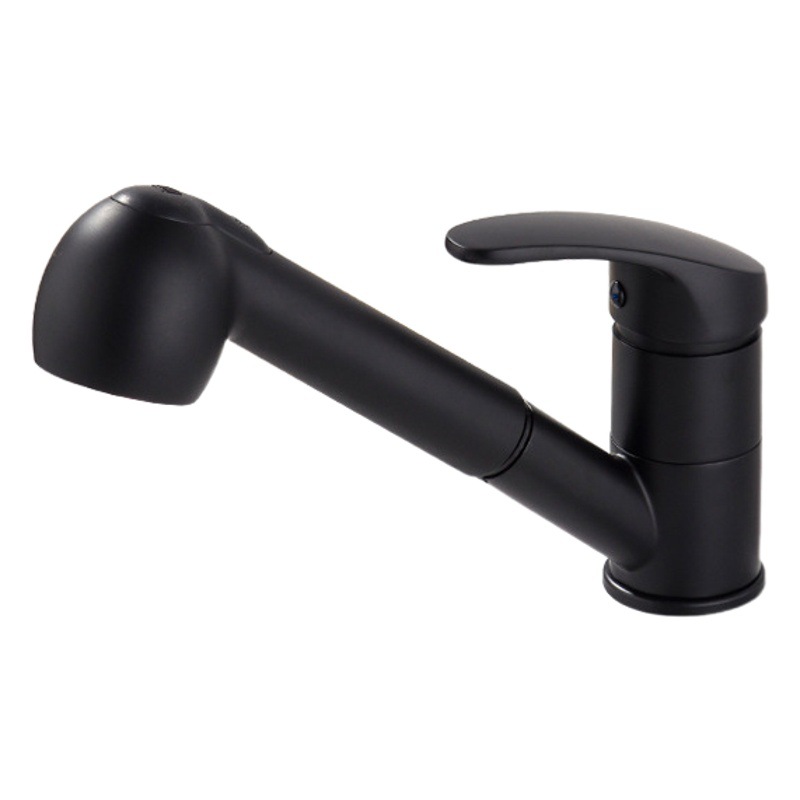 Transfronteriza grifo de la cocina aleación de zinc de cobre extraíble caliente y fría retráctil fregadero grifo de fábrica al por mayor