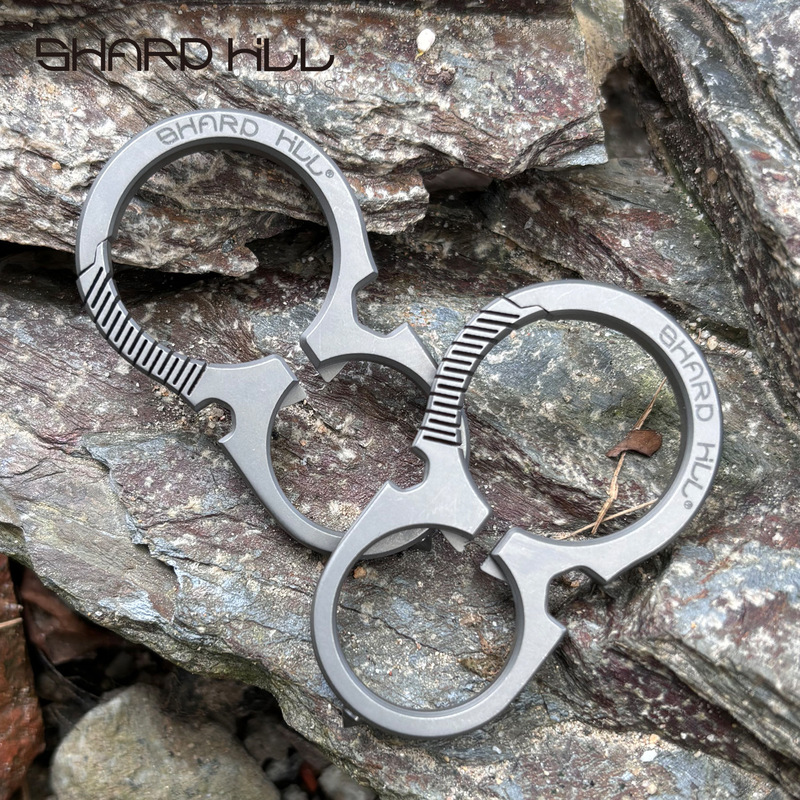 Sharp Hill钛合金男汽车一体钥匙扣多功能个性创意开瓶器腰挂扣轻|undefined
