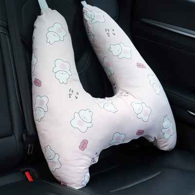 Children's car seat belt: Seat belt shoulder pad - rabbit-baby-removableupgrade-linercotton-breathable-5566cm