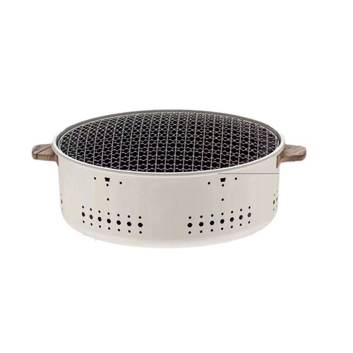 Wood-fired outdoor camping charcoal barbecue stove, home small multi-purpose smokeless Zibo barbecue rack heating stove