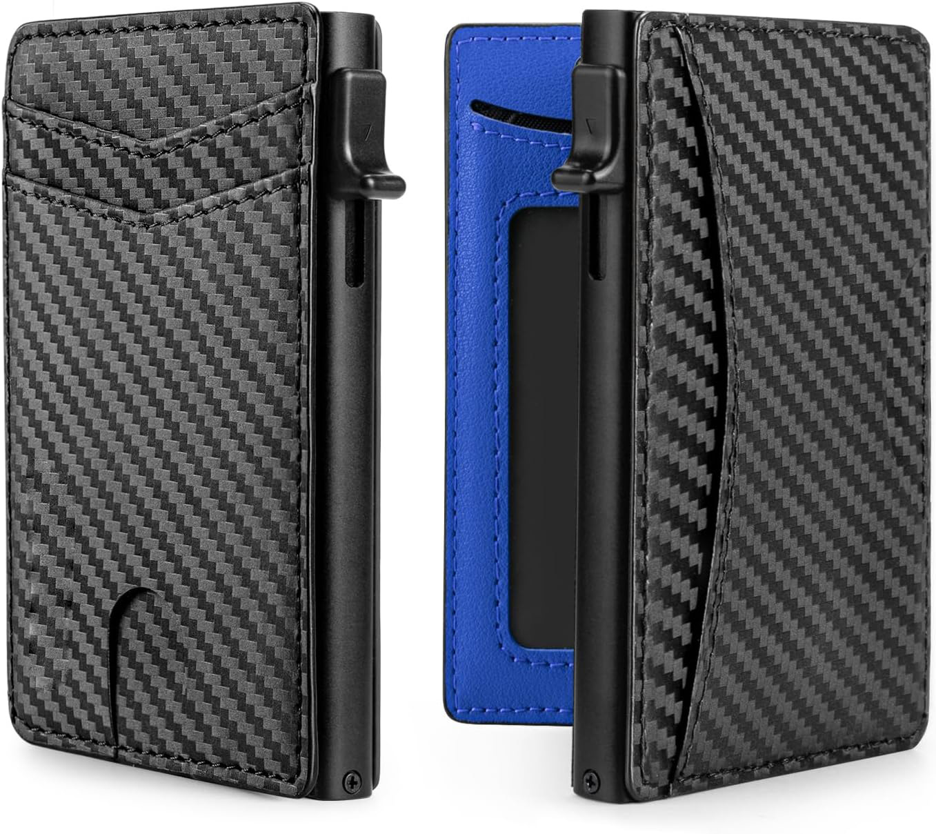 Transfronterizo en el extranjero empuje lateral doble doble tarjeta multi-tarjeta RFID anti-robo de gran capacidad tarjeta portacartera corta de negocios para hombres