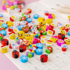 Creative stationery cute mini eraser cartoon fruit shape Christmas eraser children's gift primary school student prizes