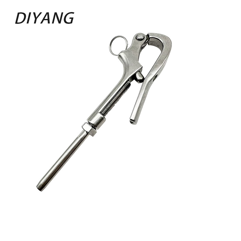 스테인레스 스틸 316 빠른 연결 펠리칸 후크 자체 잠금 버클 거위 헤드 후크 다이빙 퀵 릴리스 클립 해양 하드웨어