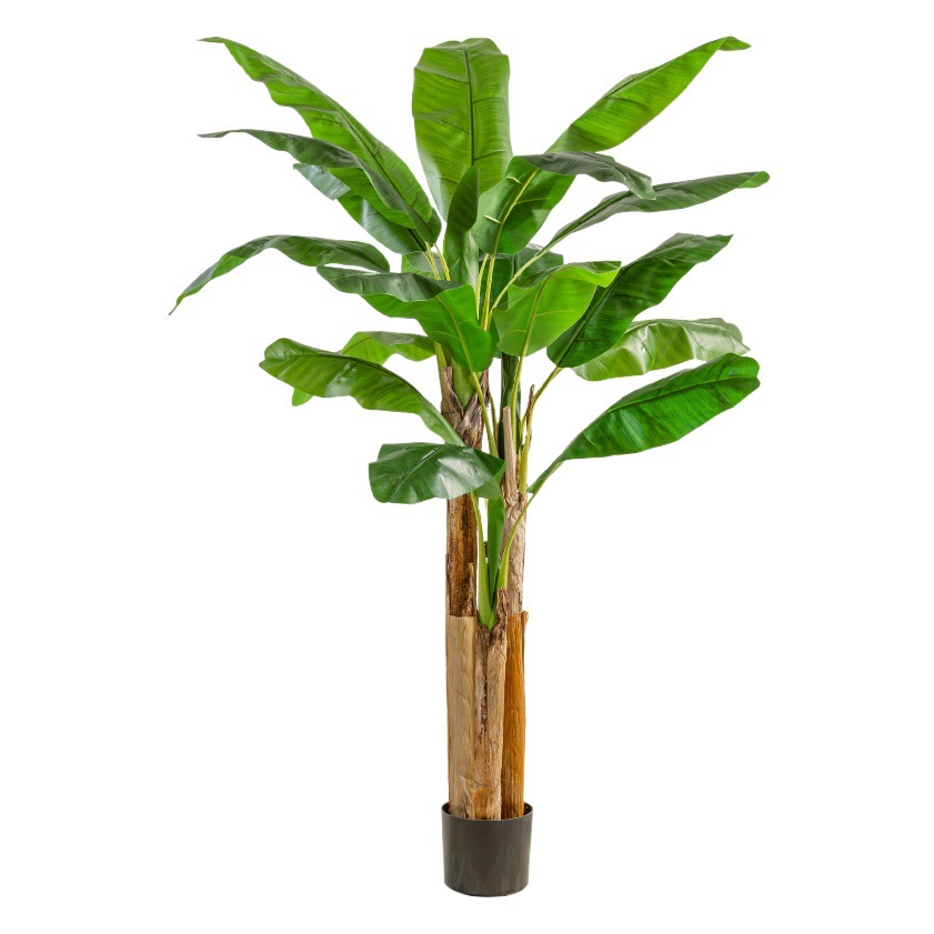 Planta verde artificial Gran piso árbol de plátano bonsai interior decoración al aire libre planta falsa árbol de plátano bonsai