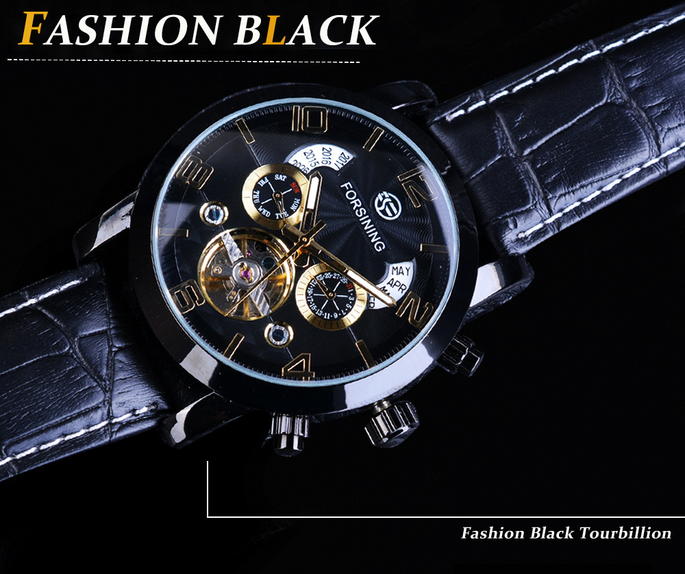 Men's Automatic Mechanical Watch With Tourbillon And Large Dial_voghion.com