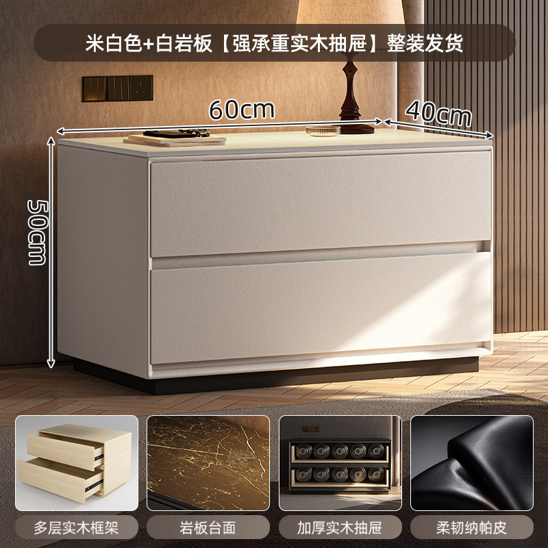 Taberna de cabecera armario de almacenamiento en un todo 2025 nuevo armario de almacenamiento de dormitorio doméstico de gran tamaño armario de madera maciza de lujo ligero