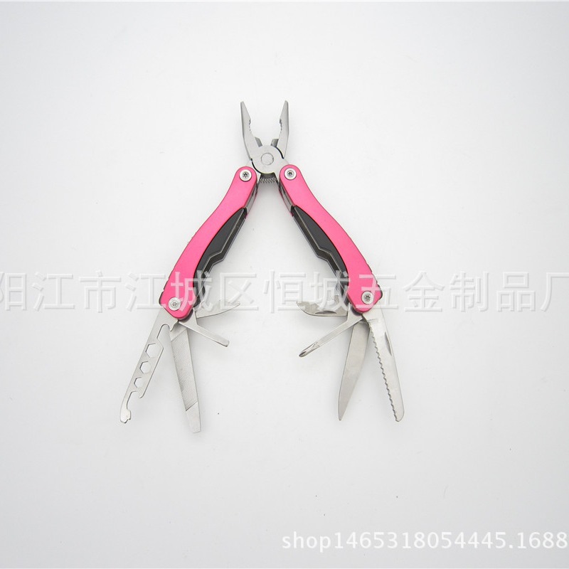 不锈钢多功能折叠钳子 户外野营工具钳 家庭户外折叠工具钳