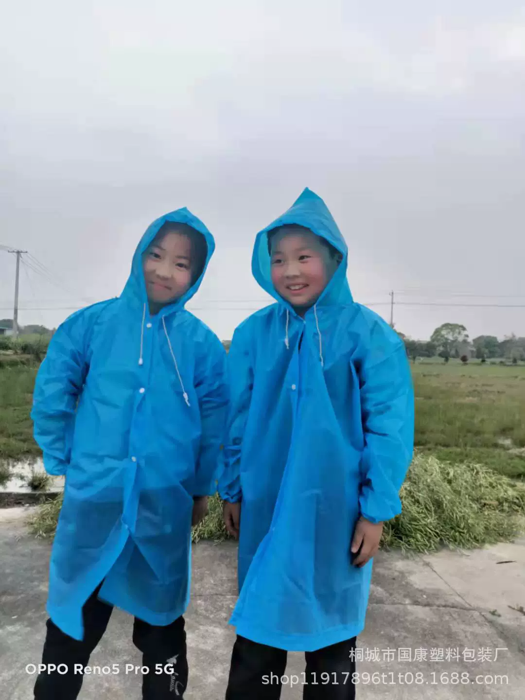 Raincoat, travel waterproof set for swimming with hood, increased thickness