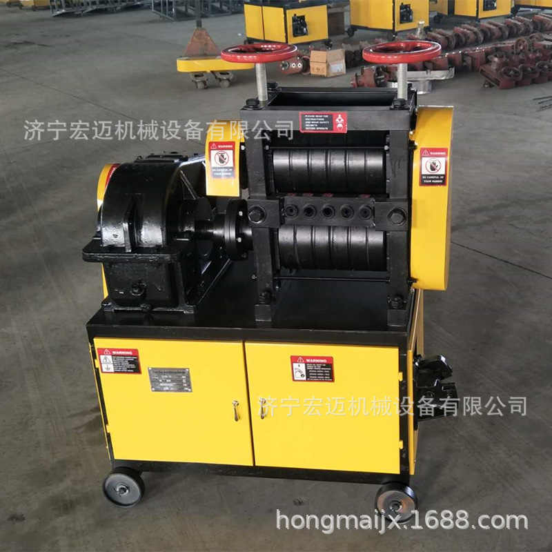 全自动6-14废旧钢筋调直在利用机济宁宏迈旧钢筋螺纹钢圆钢矫直机