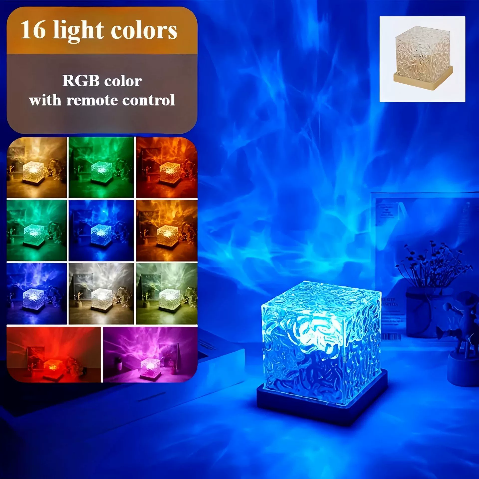 Трансграничный взрыв сети красный креативный волнообразный светильник с волной воды динамическое вращение