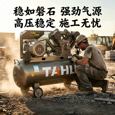 Tahu 380V Industrial-Grade Piston-Type Air Compressor High-Pressure Air Pump High-Power Mobile Air Pump Air Compressor