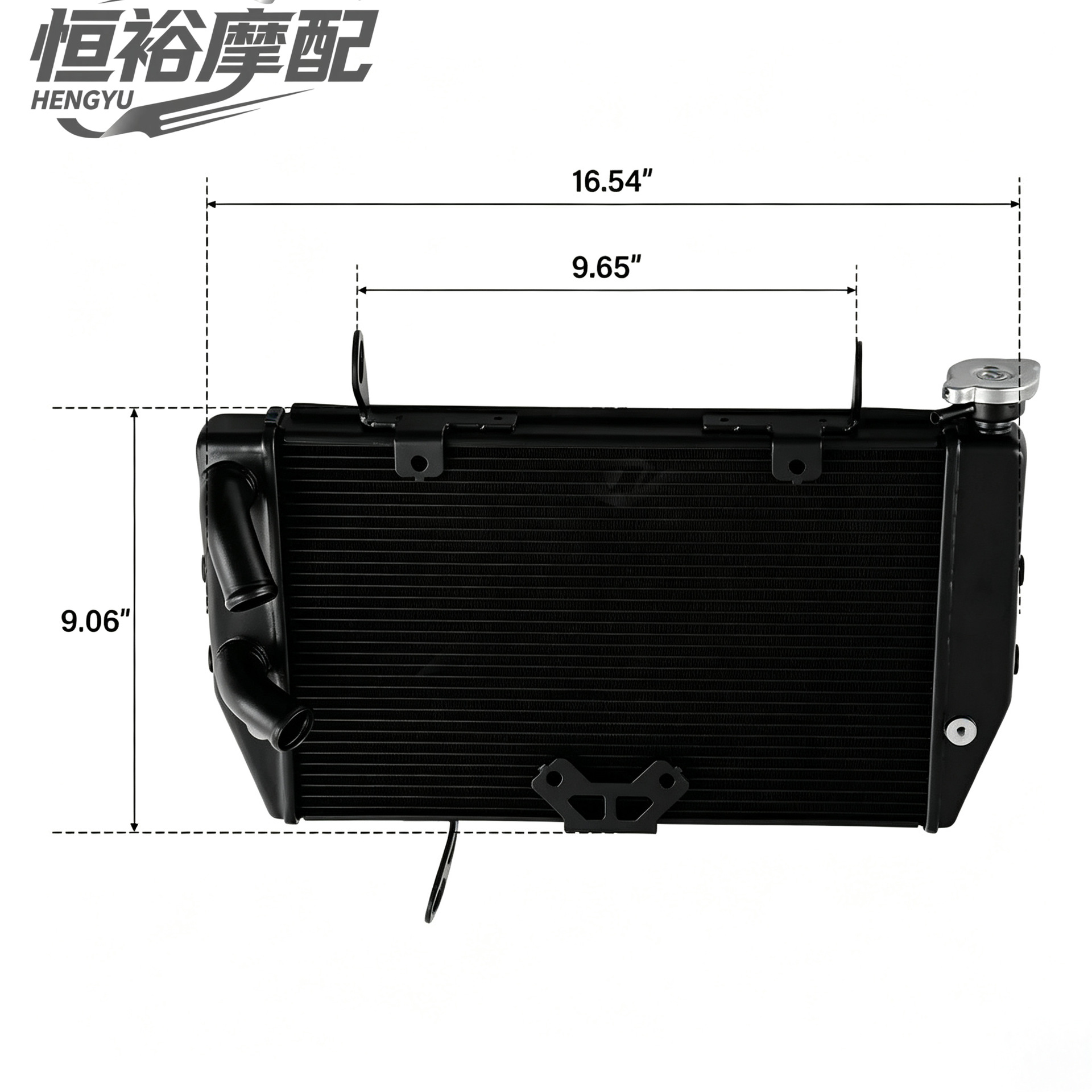 Suitable for Ducati MULTISTRADA 1200, cooling water tank and radiator assembly, model years 2010-2014