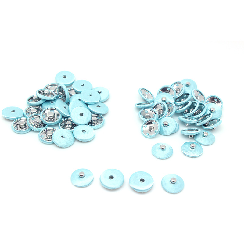 现货供应铜的白镍色10mm按扣 小号金属子母暗扣童装包布暗扣配件