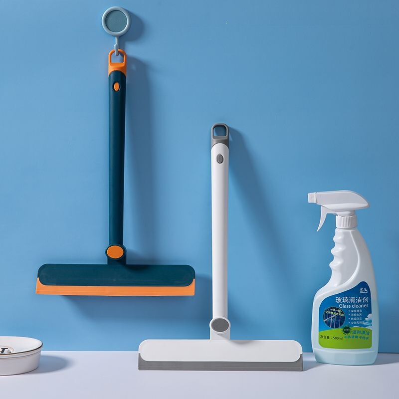 Double-sided glass cleaning tool for home use, suitable for bathroom countertops and mirrors, silicone squeegee for cleaning glass Double-sided glass cleaning tool for home use, suitable for bathroom countertops and mirrors, silicone squeegee for cleaning glass