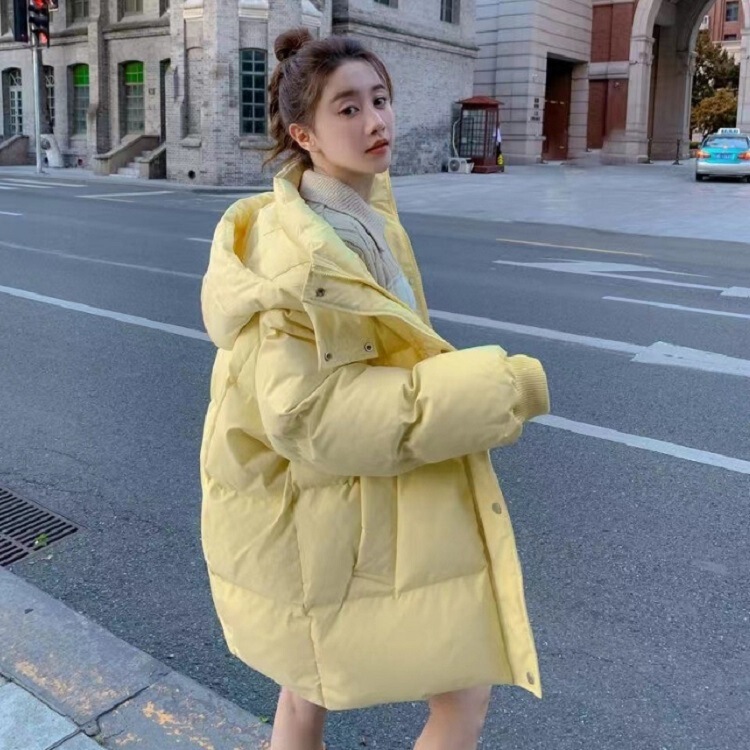 Cotton Clothing for Women Winter 2025 New Korean Style Loose Small Mid-Length Thickeneded Bread Outwear Cotton Jacket Wholesale Cotton Clothing for Women Winter 2025 New Korean Style Loose Small Mid-Length Thickeneded Bread Outwear Cotton Jacket Wholesale