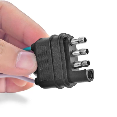 Cross-border best-selling American-style four-core trailer wiring harness cable, pure copper wire with dust cover, 4-way flat trailer power cable (Siqaret yandırıcısı)