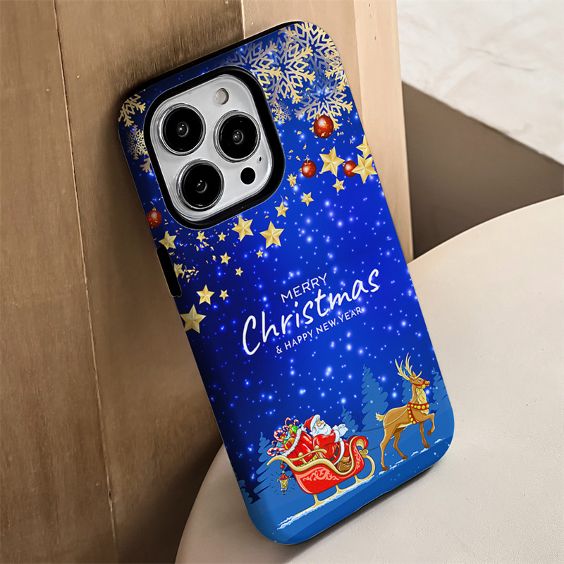 55g Weight iPhone Applicable Brands Phone Cases Classification tpu Material Christmas Tree, Santa Claus, Elk Pattern Cute, Classic Style Style Tpu Christmas Tree Santa Claus Elk Cute Classic Style Phone Cases Phone Accessories 2