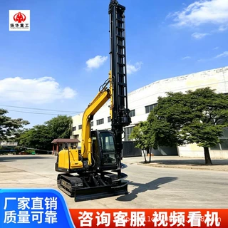挖改螺旋钻机基础桩螺旋打桩机挖机改装螺旋钻孔打桩机