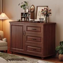 斗柜家用复古多抽大容量收纳储物柜卧室床尾柜五斗柜多功能置物柜
