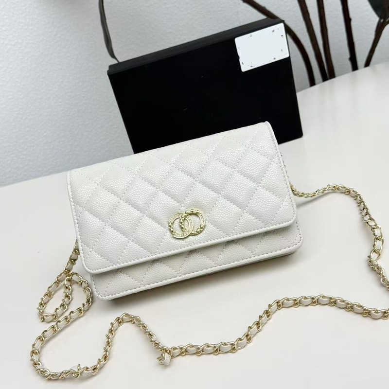 Xiaoxiangfeng キャビア菱形チェーンバッグ 2025 新しい woc フォーチュンバッグシングルショルダークロスボディバッグファッションレディースバッグ|undefined