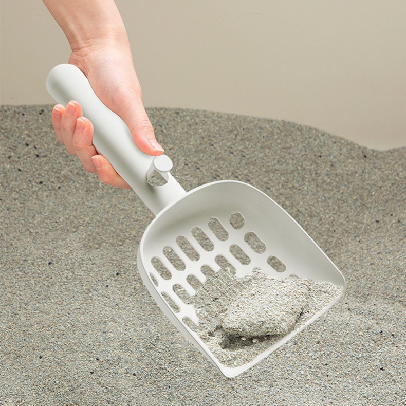 猫砂铲猫屎铲子韩国大号猫咪便铲豆腐砂小细孔长柄膨润土猫沙铲