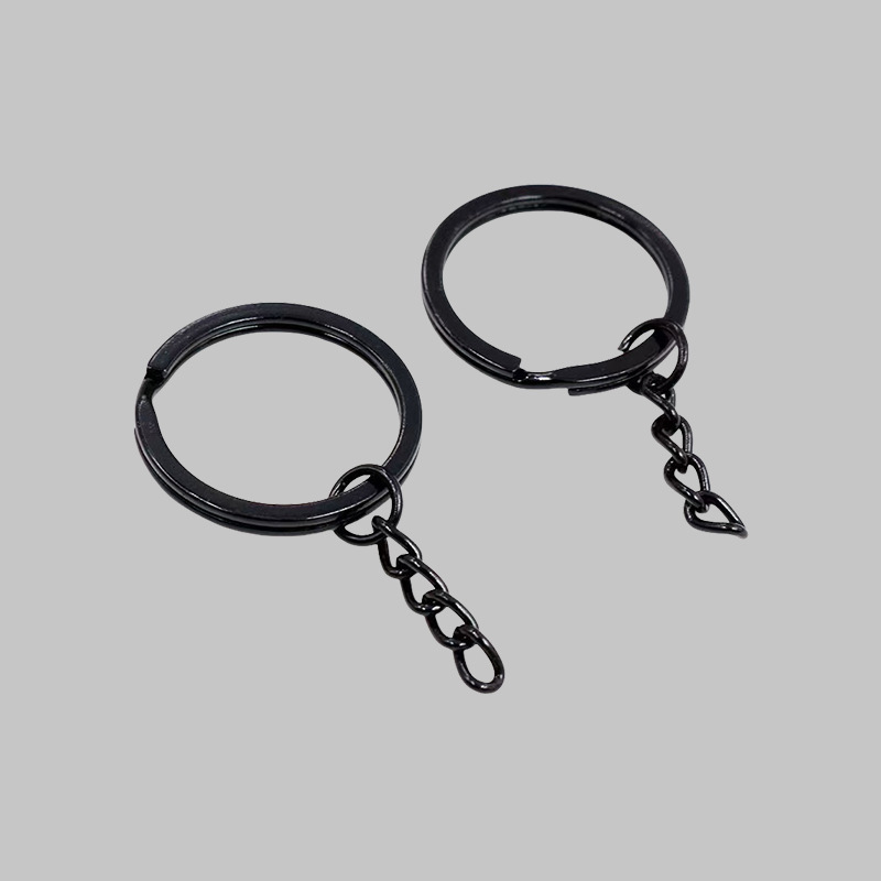 キーホルダーチェーン付き 30 ミリメートル/25 ミリメートル亜鉛合金キーリング diy アクセサリーキーリングマルチカラーオプション|undefined