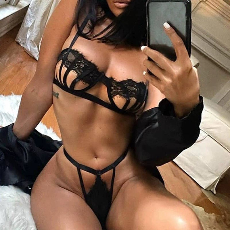 Lace sexy underwear, set, European style