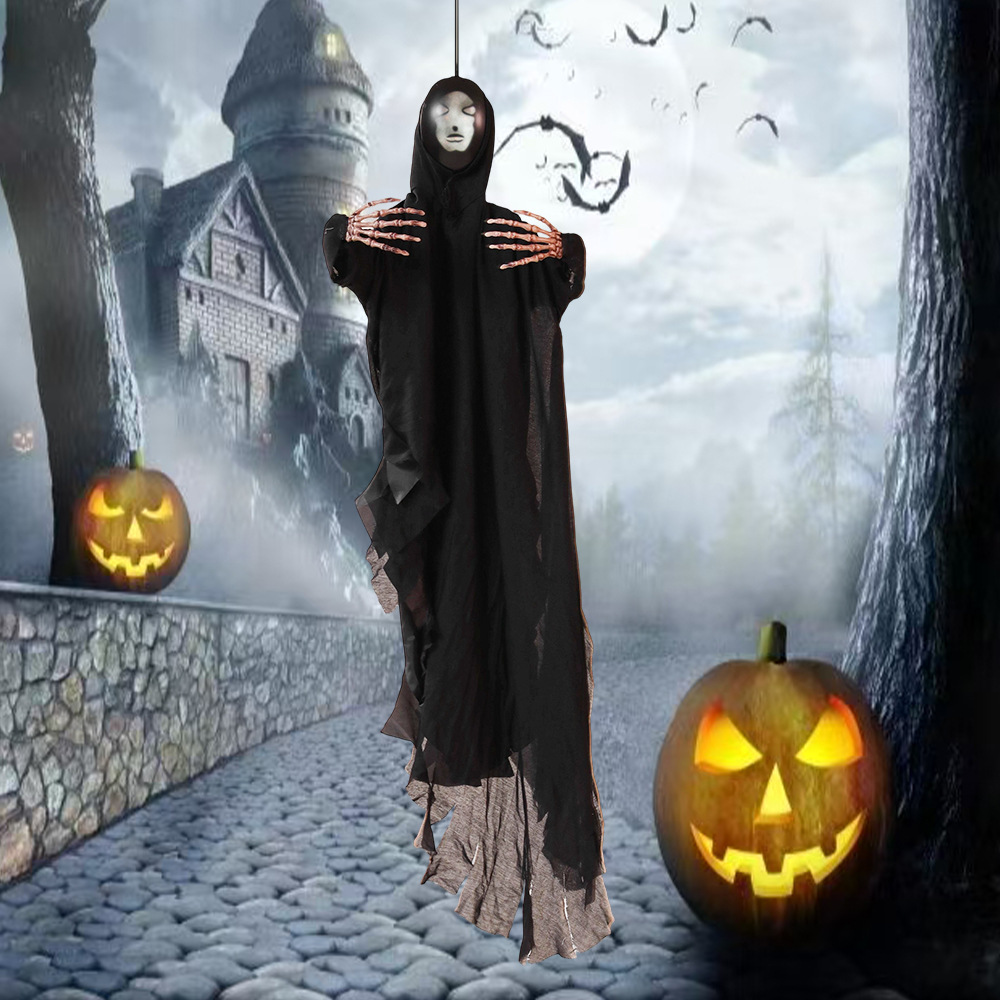 Halloween transfronterizo, fantasmas colgantes, sonido activado por voz, decoración a gran escala, habitación fantasma colgante, casa embrujada, decoración de fiesta, juguete complicado image 3