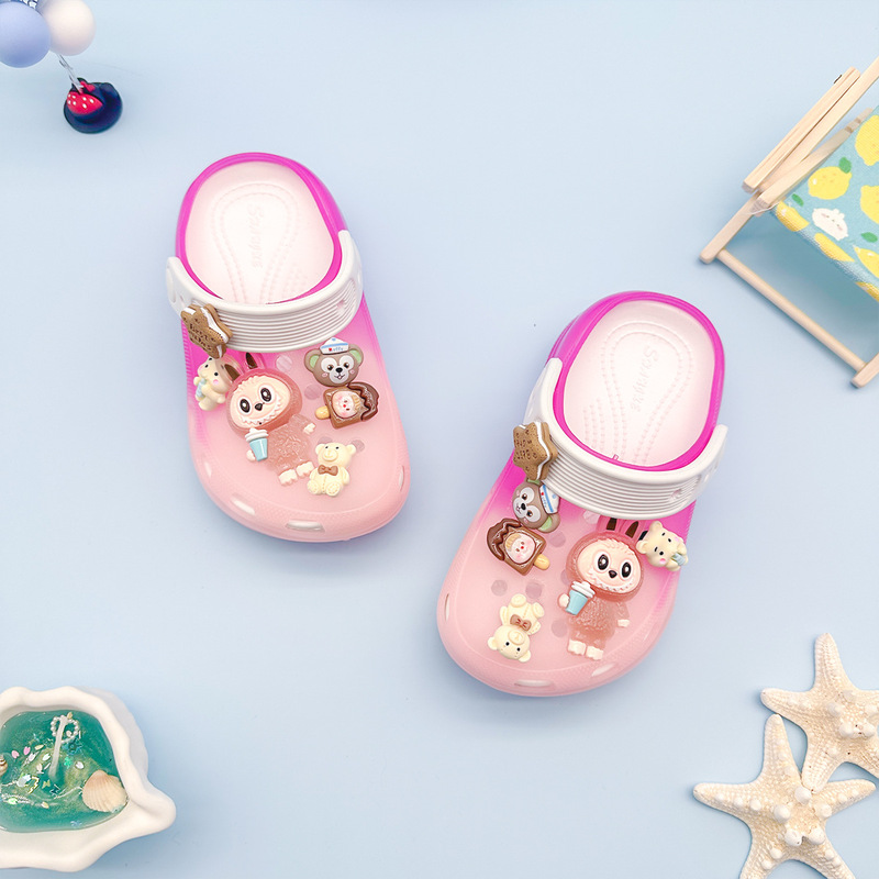 Outwear Cool Flash Thick Sole Non-Slip Luminous Cave Shoes Cartoon Rags Fashion Baotou Slippers