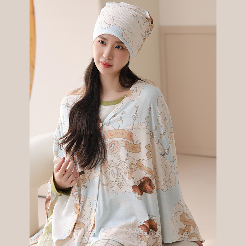 임산부용 수유냅킨, 노출방지 무화과잎, 수유커버, 봄여름 나들이용 다기능 통기성 숄