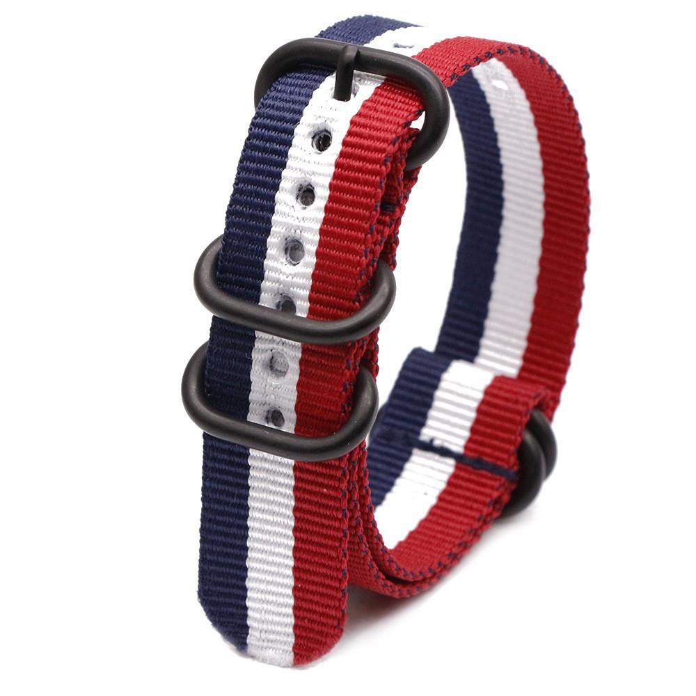 Specially for Export Supply Ob Oval Vacuum Plated Black Buckle Nylon Strap Zulu Strap Watch Strap Canvas Strap