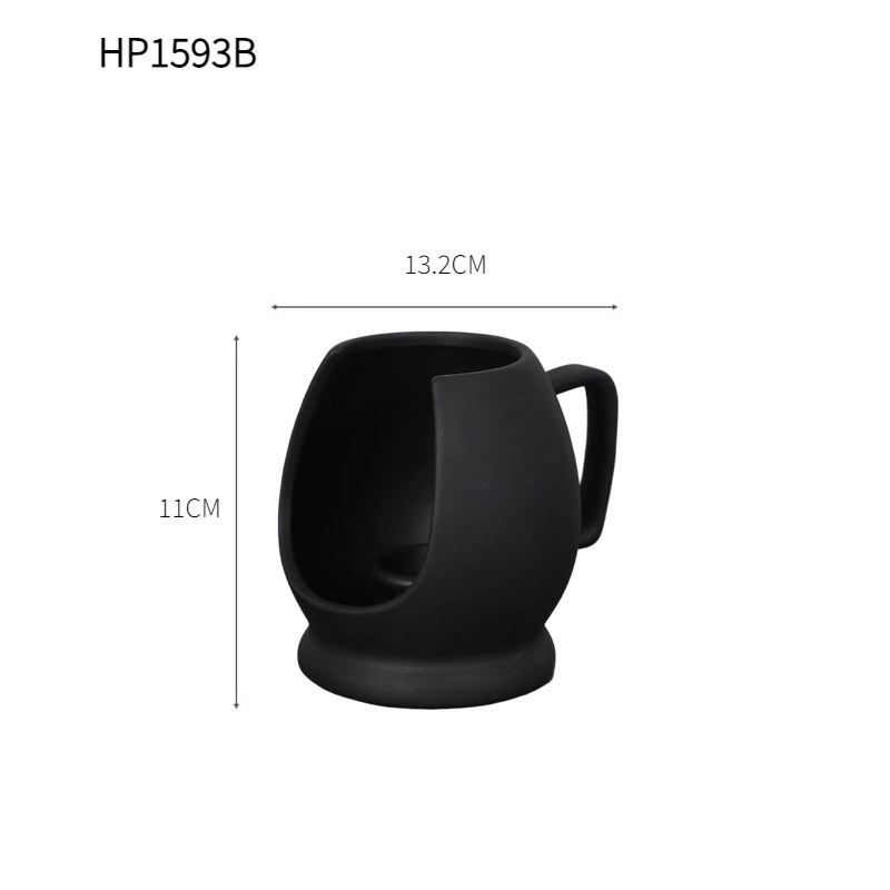 Retro silencioso blanco y negro esmerilado titular de la vela cerámica romántica cena con velas tiro boda accesorios decoración adornos