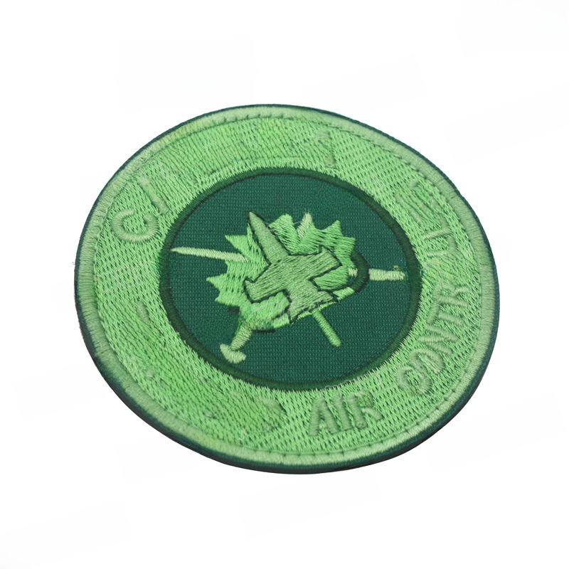 (2개) 국경 간 소스 재고 캐나다 FAC 컨트롤러 완장 호주 벨크로 자수 천 스티커