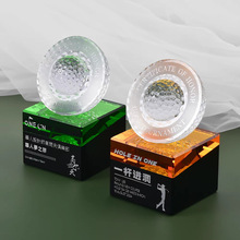 水晶奖杯定 制做高尔夫比赛冠亚季single一杆进洞公司年会荣誉杯