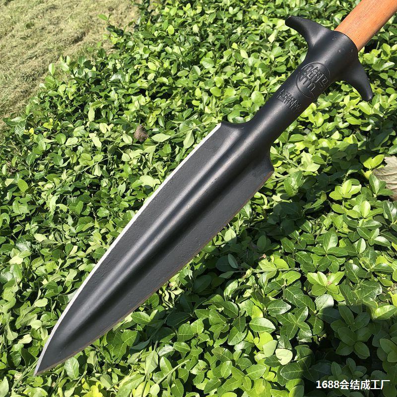 红缨头矛头户外祖鲁矛矛锻打霸王扎头矛锰钢头长矛