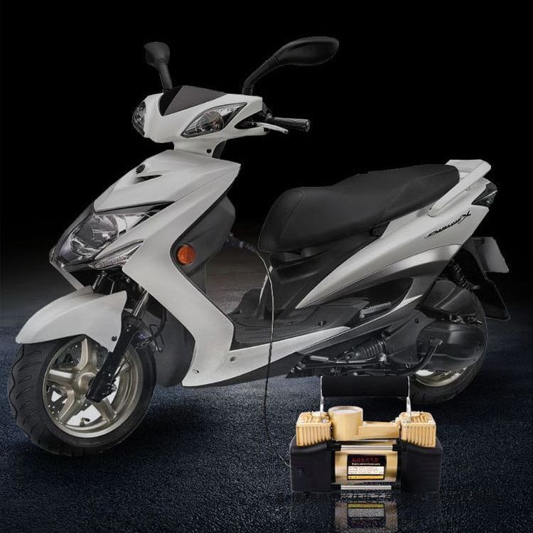 电瓶车充气泵电动车摩托车三轮车双缸48v60v72v打气筒轮胎加气泵