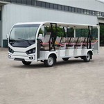 广西17座敞篷式电动观光车电瓶四轮车厂家及图片景区代步车价格