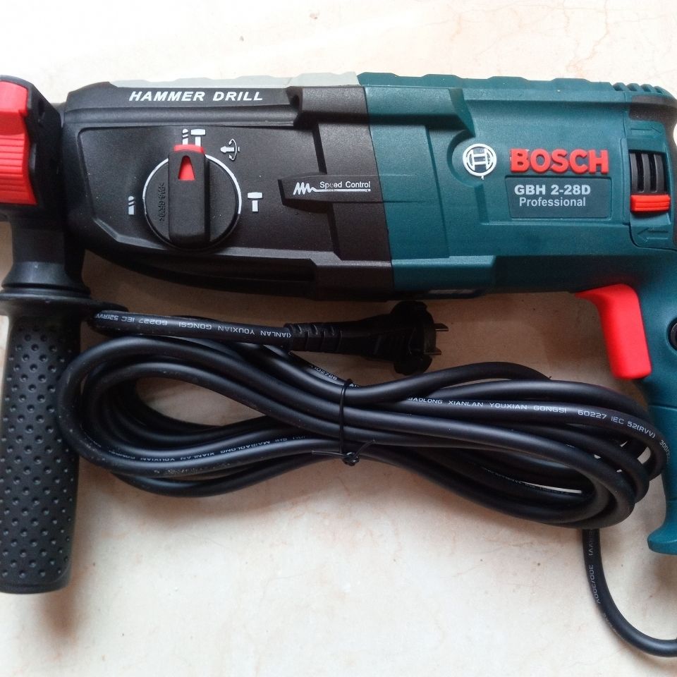 博世28D电锤冲击钻电钻三用多功能大功率工业级家用轻型光机圆头