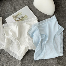 外贸日单女士白色莫代尔内裤三角包臀无痕中腰薄款柔软直播供货一