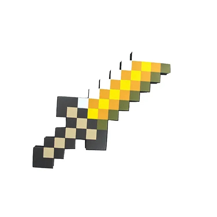 私の世界の周辺の泡のおもちゃの剣の原稿のゲームのレンガの剣の泡の武器のピクセルのおもちゃの模型|undefined