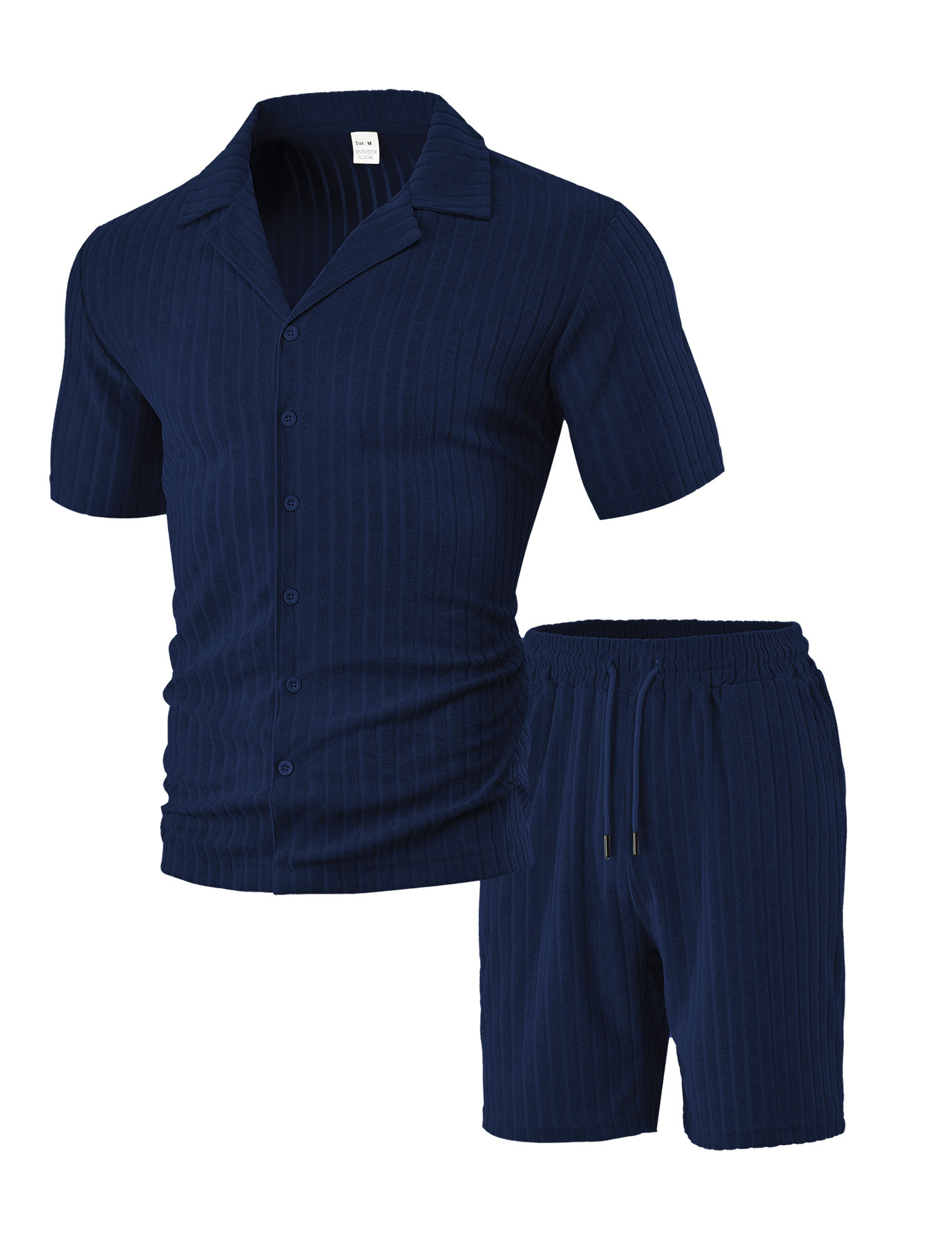 Pantalones de playa de vacaciones de ocio estadounidenses transfronterizos TEMU Amazon rebeca de verano para hombres pantalones cortos de manga corta traje servicio a domicilio