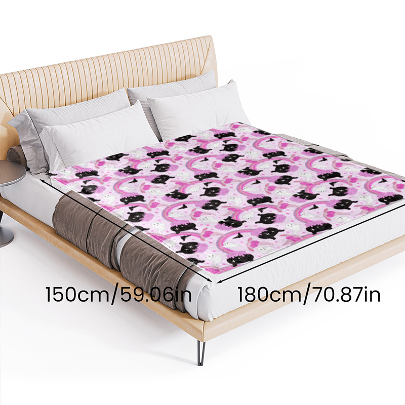 Fotos de mantas transfronterizas Impresión digital Manta de lana de brida tridimensional 3D Manta de aire acondicionado Tapa de tapicería Personalización de la imagen