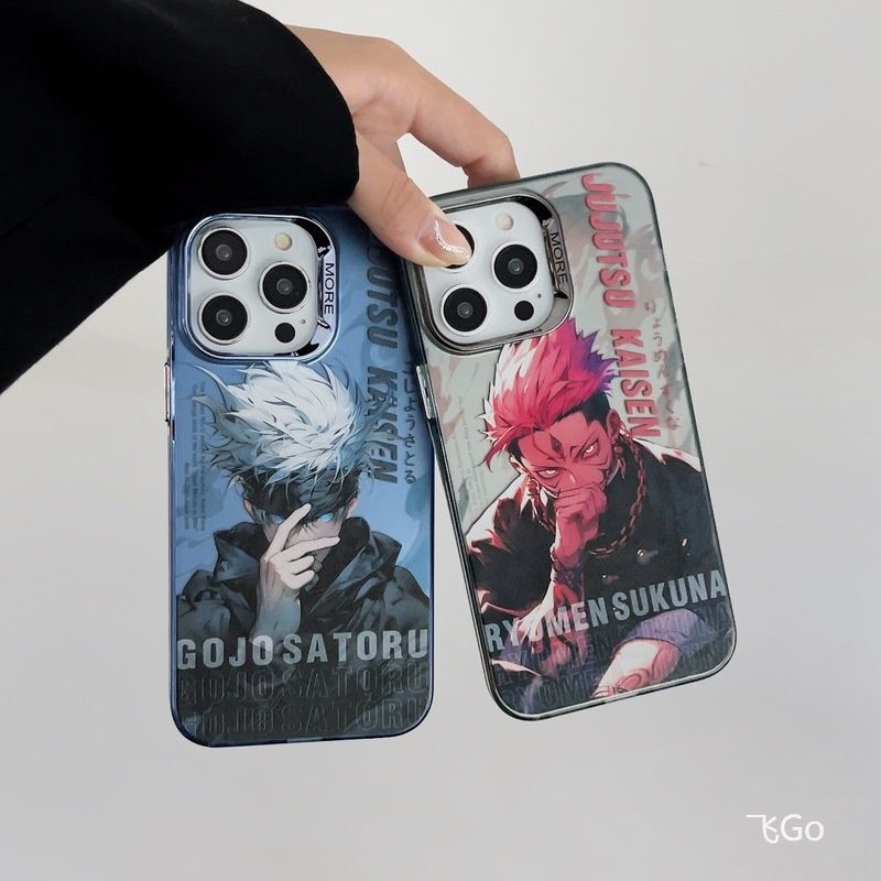Suitable for Apple 15Pro Mobile Phone Case New 13Pro Drop-resistant 12 Anime Color Silver 14 Naruto Protection