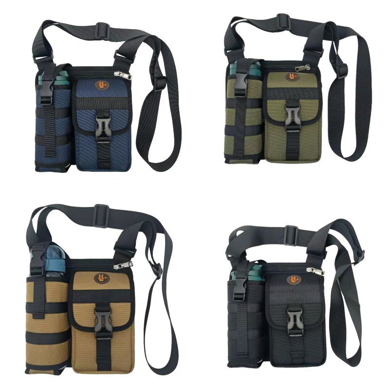 New Shoulder Crossbody Men's Casual Walking Cup Bag Outdoor Travel Small Backpack Wear-resistant Waterproof Practical Satchel